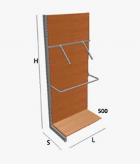 Стеллаж со штангами и вешалками